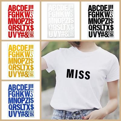 Thermal Sticker Iron On Letters Stickers Sewing Accessory Multiple Colors Clothing Patches Transfer DIY Clothes Sticker Clothing