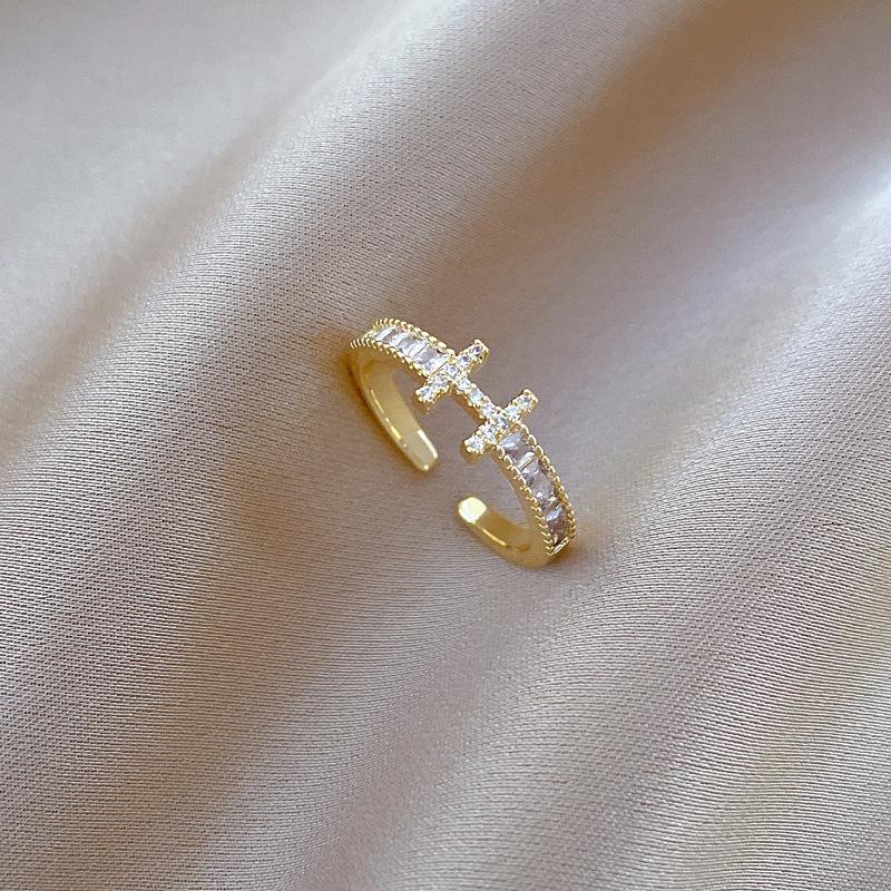 Anello Matrimoniale H in Oro Massiccio con Diamanti Completi Anello Aperto Regolabile Gioielli Semplici Anello Giapponese Anello per Coppia