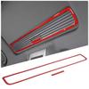 Red Carbon Fiber Sunroof Handle Panel Trim Sticker For Seat Leon 2008-12