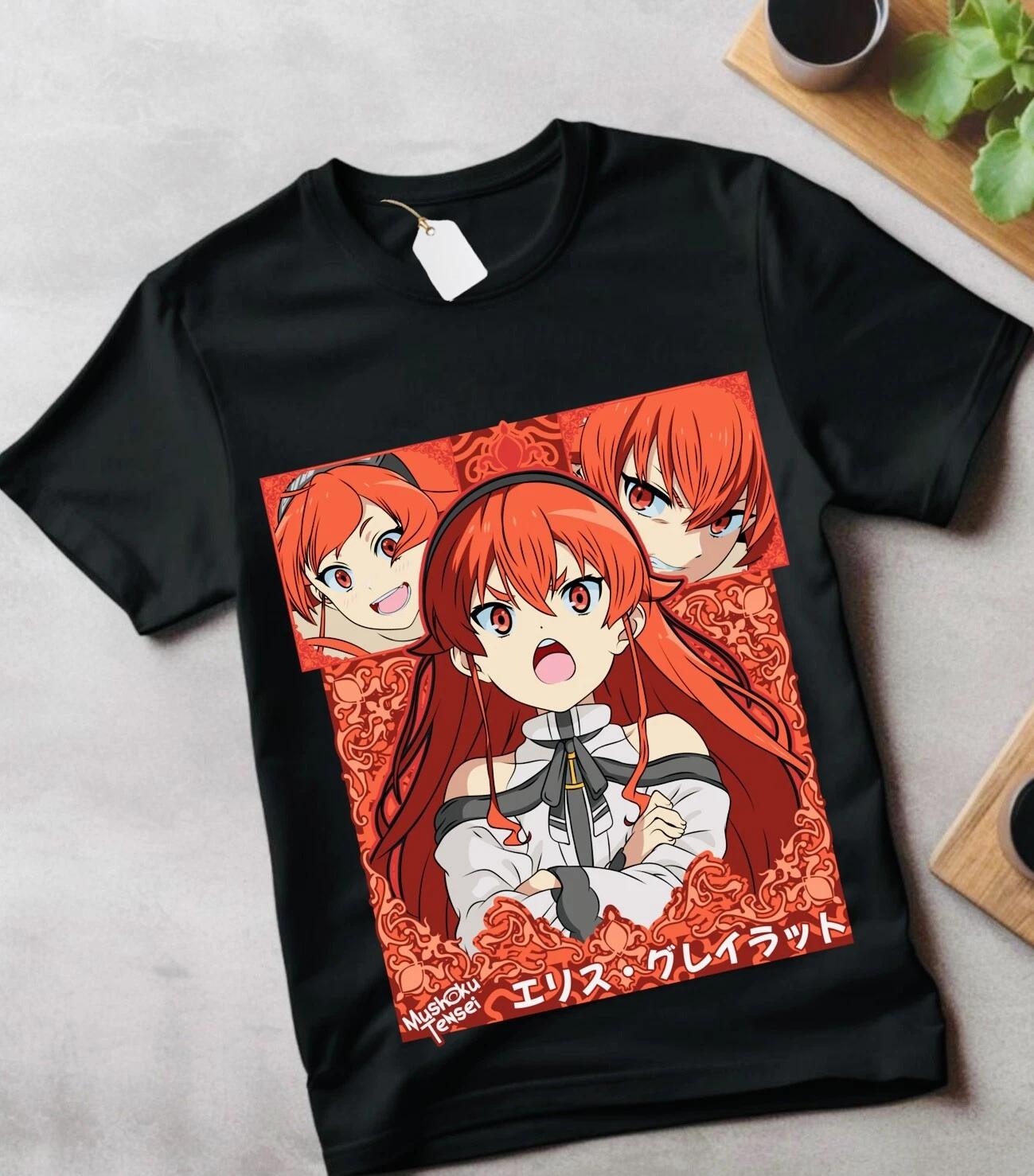 Mushoku Tensei Рокси Мигурдия Футболка Реинкарнация безработного Аниме Футболка Все размеры 2XL