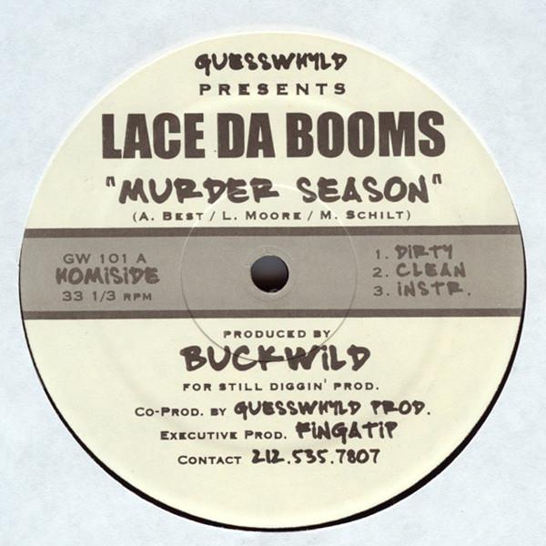 12inch Record LACE DA BOOMS - Murder Season GW101 Guesswhyld 1997 US Rap & Hip-Hop/R&B Used