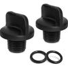 1 Set Pool Pump Drain Plug with Seal Rings Replacement Plastic Texture for Filter Pumps and Water Purification Systems