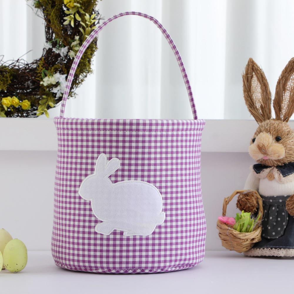 Easter Rabbit Lace Basket: Decorative Handheld Egg Storage