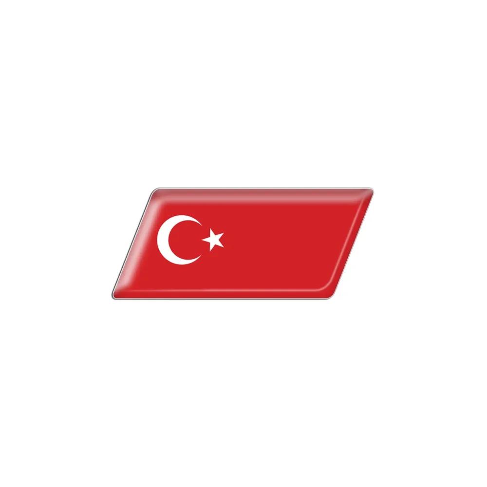 3D Epoxy Car Styling Body Trunk Decor Sticker with Bangladesh Kurdistan Israel Brazil Palestine Poland France Flag Emblem