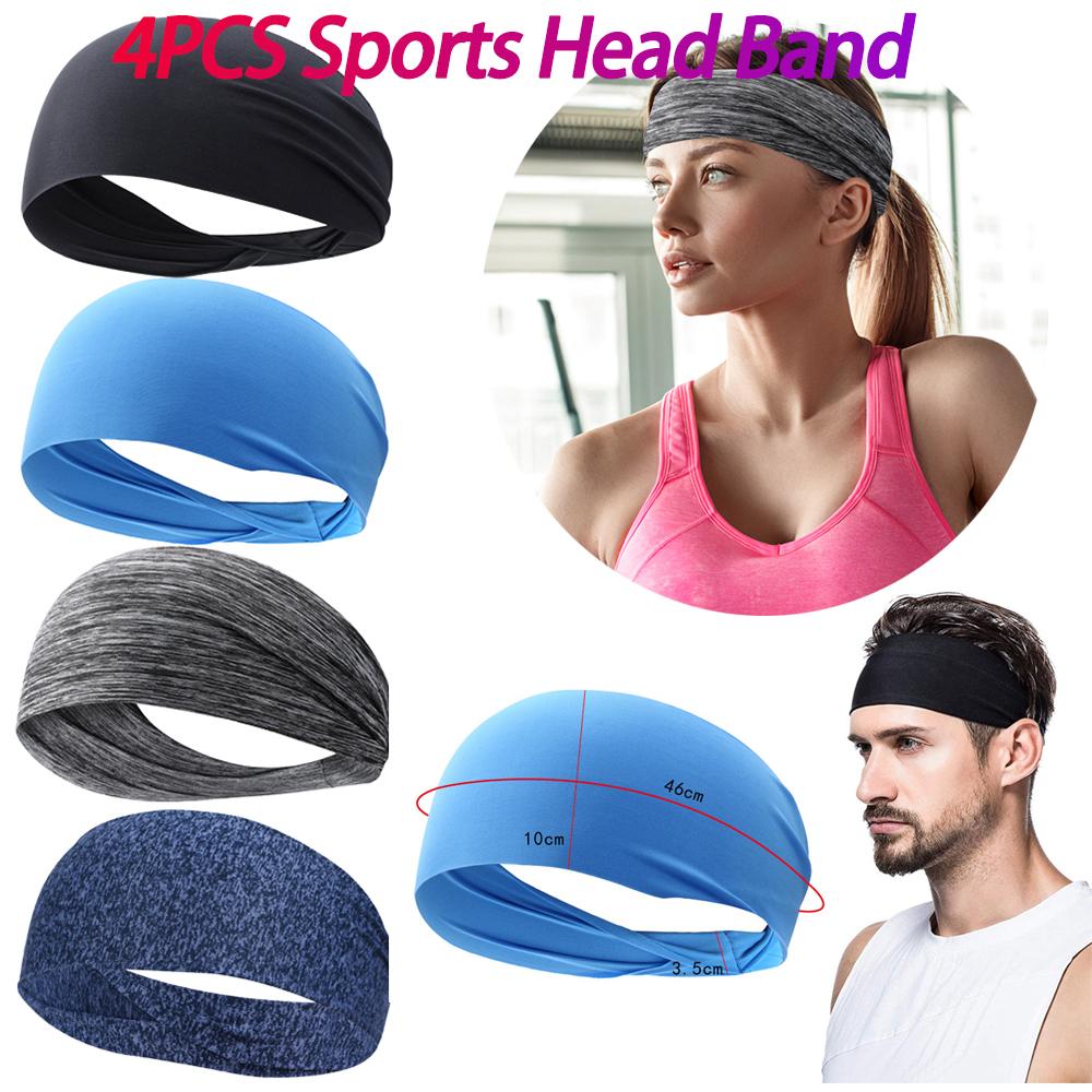 Sweat Absorption Headdress Anti-slip Workout Headband Breathable Running Head Band for Yoga Running Biking