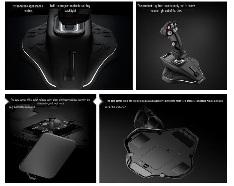Ursaminor Fighter 8-Wing Vibrating Joystick Simulator for DCS
