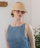 Tatiana Greek Velcro Natural Raffia Sun Visor Ht8181