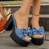 Women's Sandals, Flip-flops, Season Fish-toe Platform Size-large High-heeled Shoes