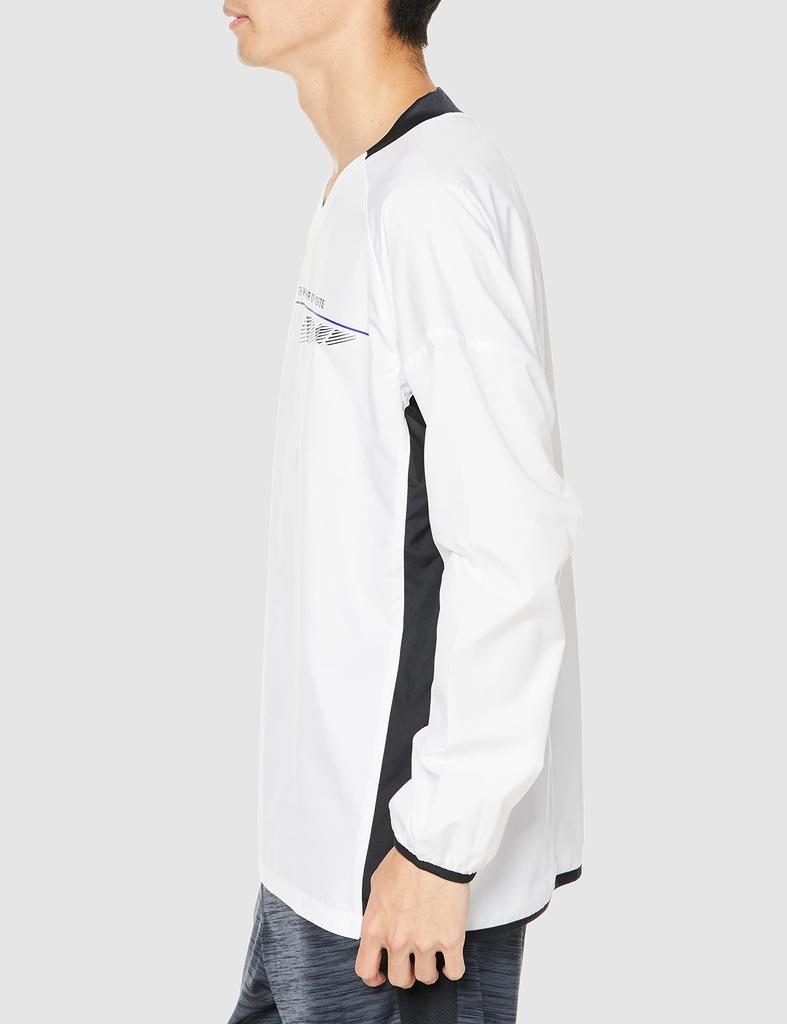 Mizuno Volleyball Windbreaker Long Size S N-XT Jacket, Sleeve, V2ME2510, White/Black,
