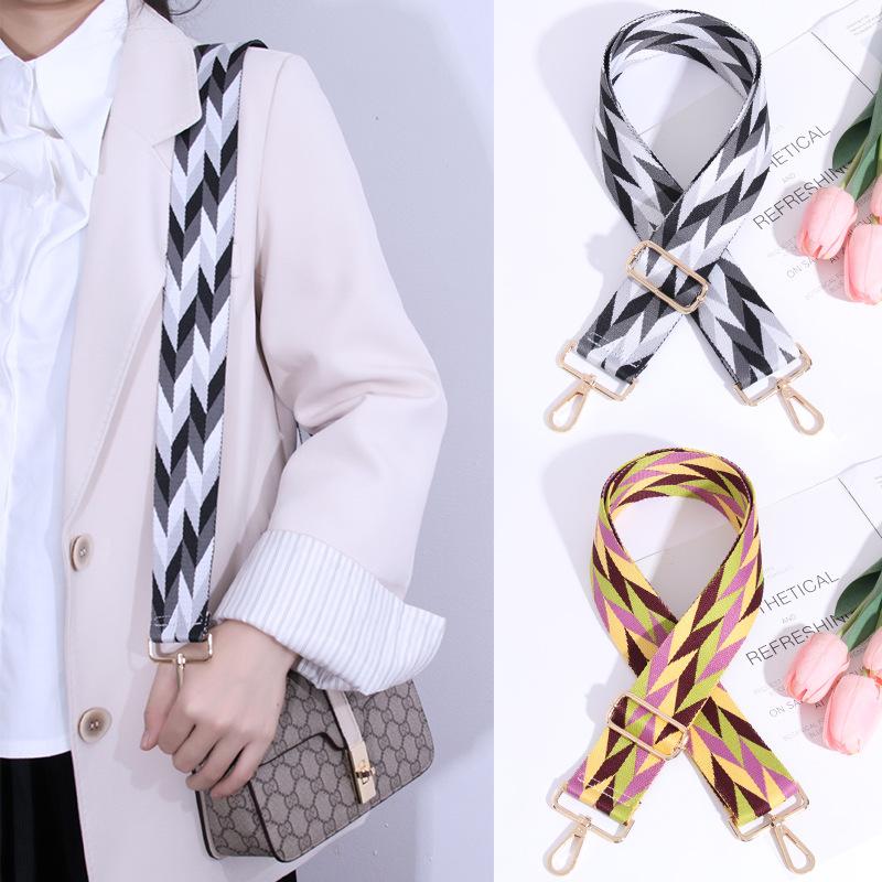 Nuevos Accesorios para Bolsos Bolso de Mujer Hombro Único Diagonal Ajustable Correa Larga de Hombro de Repuesto Correa para Bolso Color Diamante