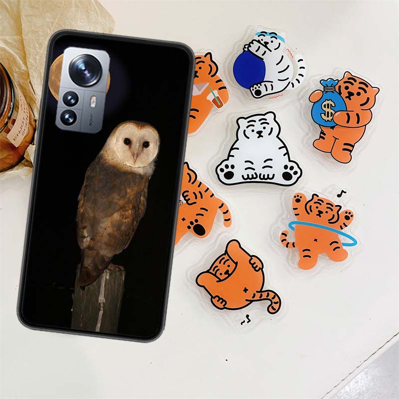 Snow Cute Owl Animal Phone Case For Xiaomi Poco X7 F6 F5 Pro F7 14 Ultra Mi 15 11 Lite F3 M6 M5S M4 11T 10T Pro Cover Capa