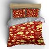 Golden Roses Pattern Design Bedding Duvet Cover Set Duvet Cover Pillowcases  (1*Duvet Cover 2*Pillowcases, Without Duvet Insert)