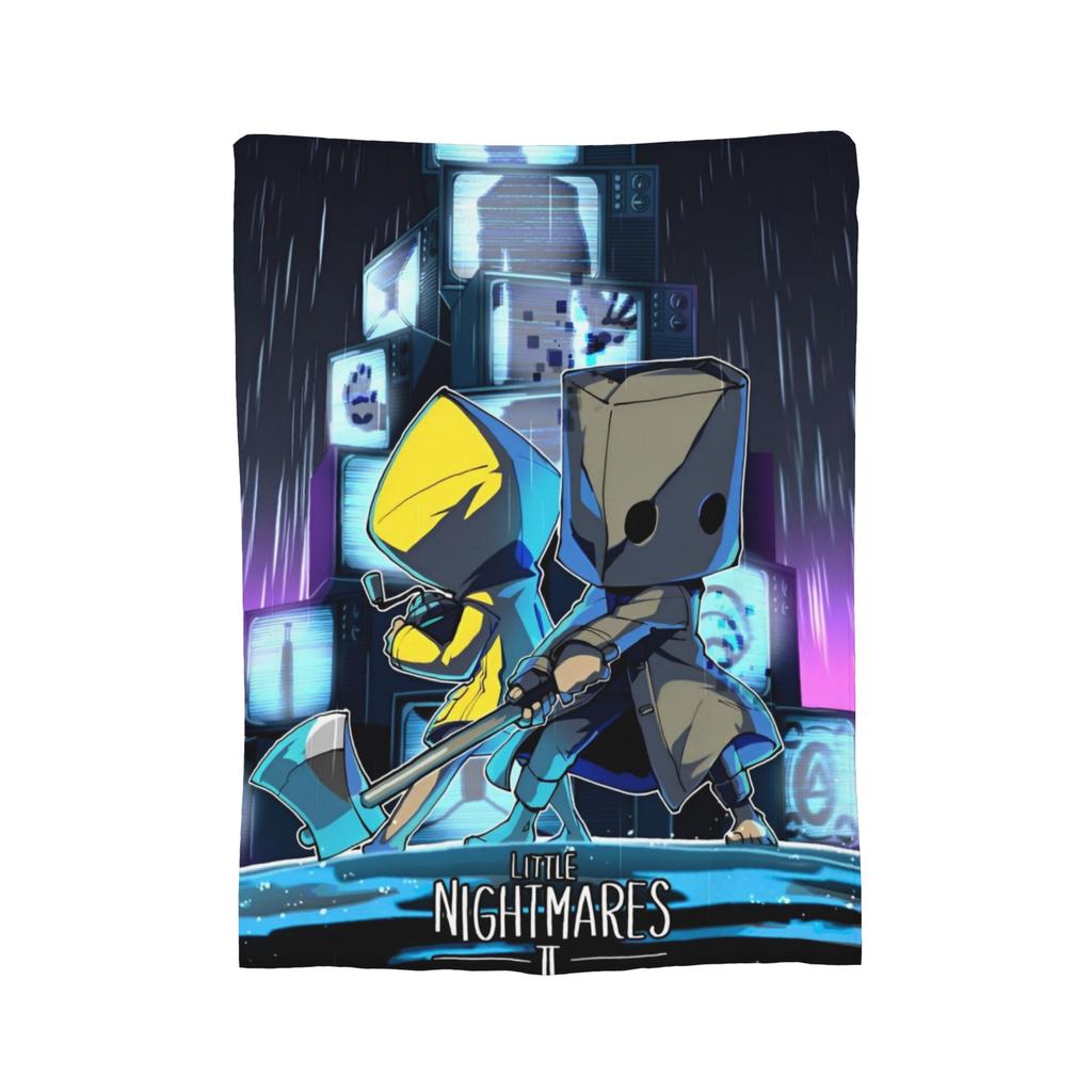 Little Nightmares Horror Blanket Cover Video Game Plush Throw Blanket Summer Air Conditioning Printed Soft Warm Bedsprea,