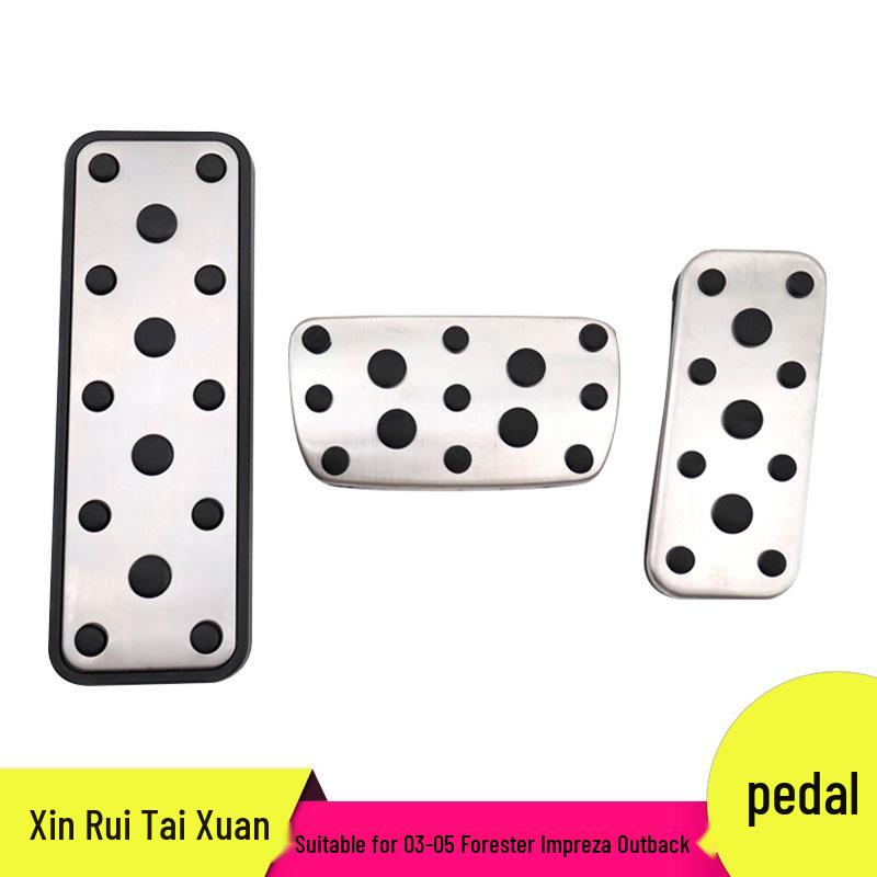 

Противоскользящие педали газа и тормоза для 03-05 Subaru Forester, Impreza, Outback Aluminum Alloy + Hard Rubber