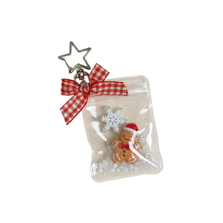 User Friendly Gingerbreads Cookie Keychain Vintage Christmas Decoration For Phone Bag Jewelry Gift Accessory