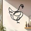 Vintage Iron Metal Chicken Wall Art Farmhouse Rustic Home Decor