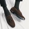 Fashion Luxury Men Walking Shoes Brand Mens Slip On Shoes 2024 Leather Fashion Casual Footwear Men Lightweight Male Comfortable Loafers