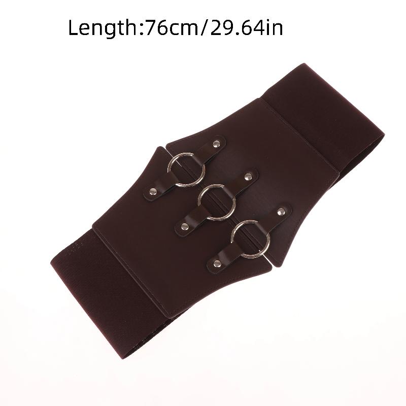Fashionable Gothic Corset Belt Triple Buckle With Black Rivet Studs Elastic Waspie Waistband For Punk Women Perfect For Coats
