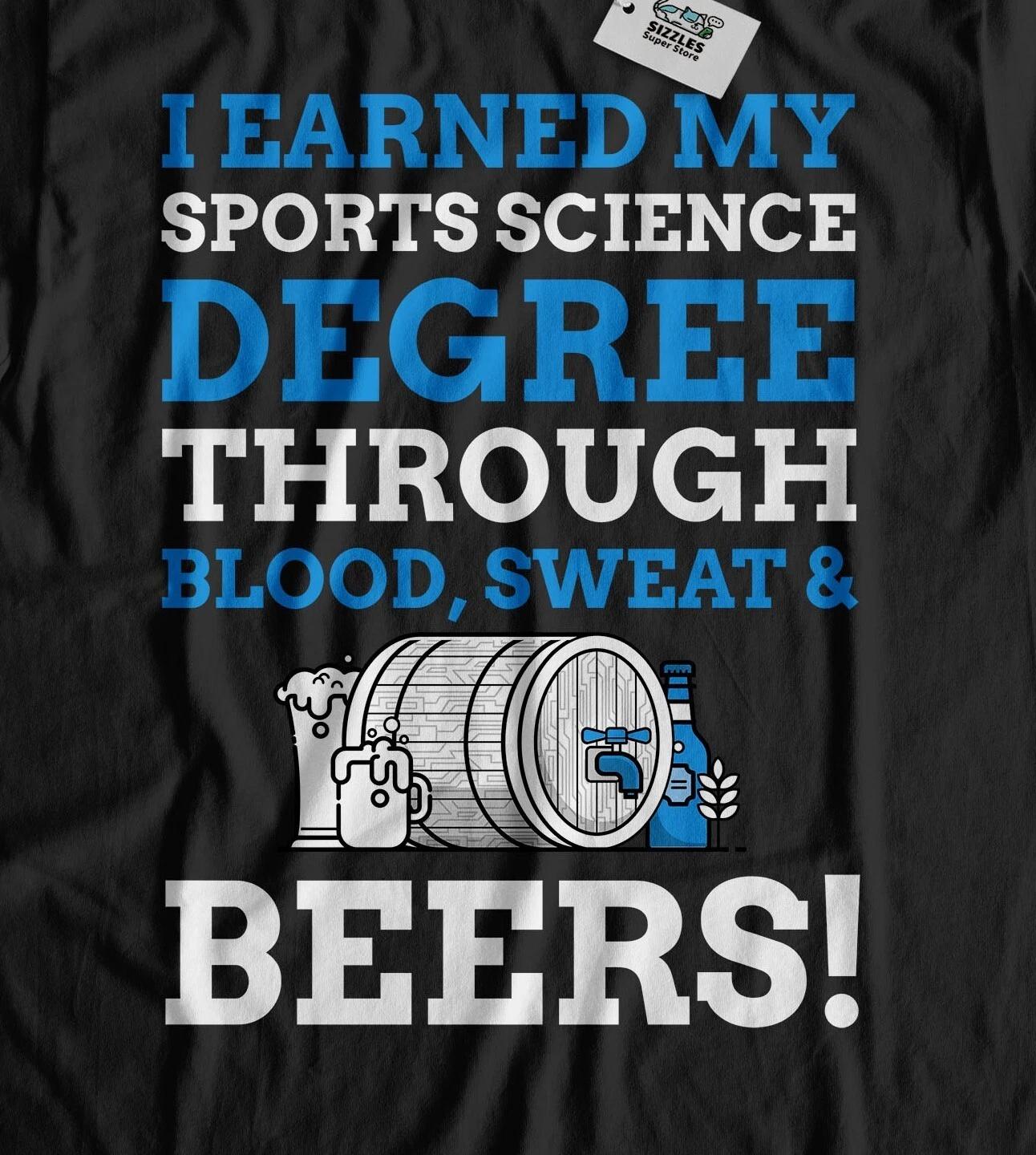 Unisex Funny Sports Science Degree T-Shirt Physical Education Gifts S