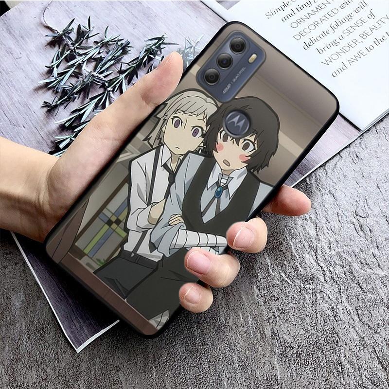 Bungou Stray Dogs Phone Case for Motorola Moto E32 E20 E40 G22 G52 G20 G30 G100 G60 G50 G10 GPure GStylus G9 One Action Macro