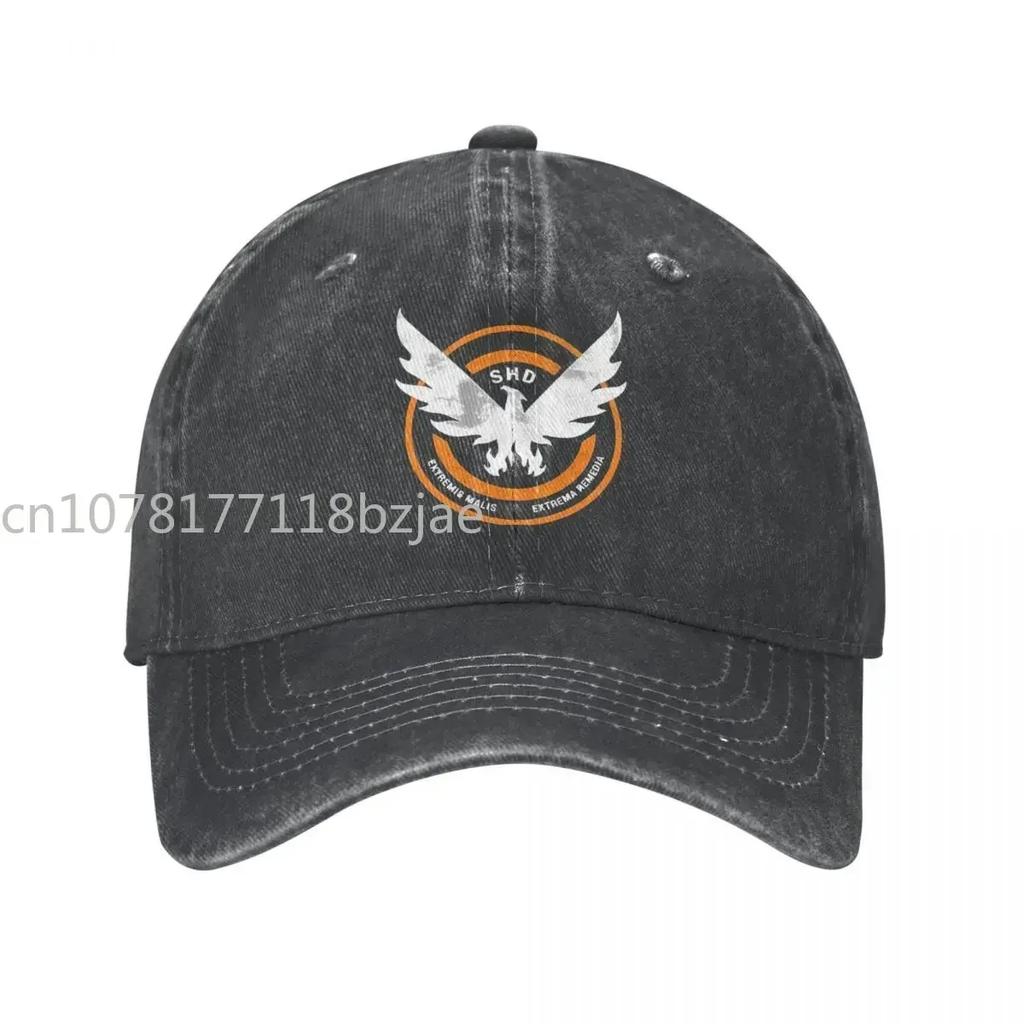 Game Baseball Caps Hats The Division SHD Grunge Cowboy Hat For Man Peaked Cap Sun Shade