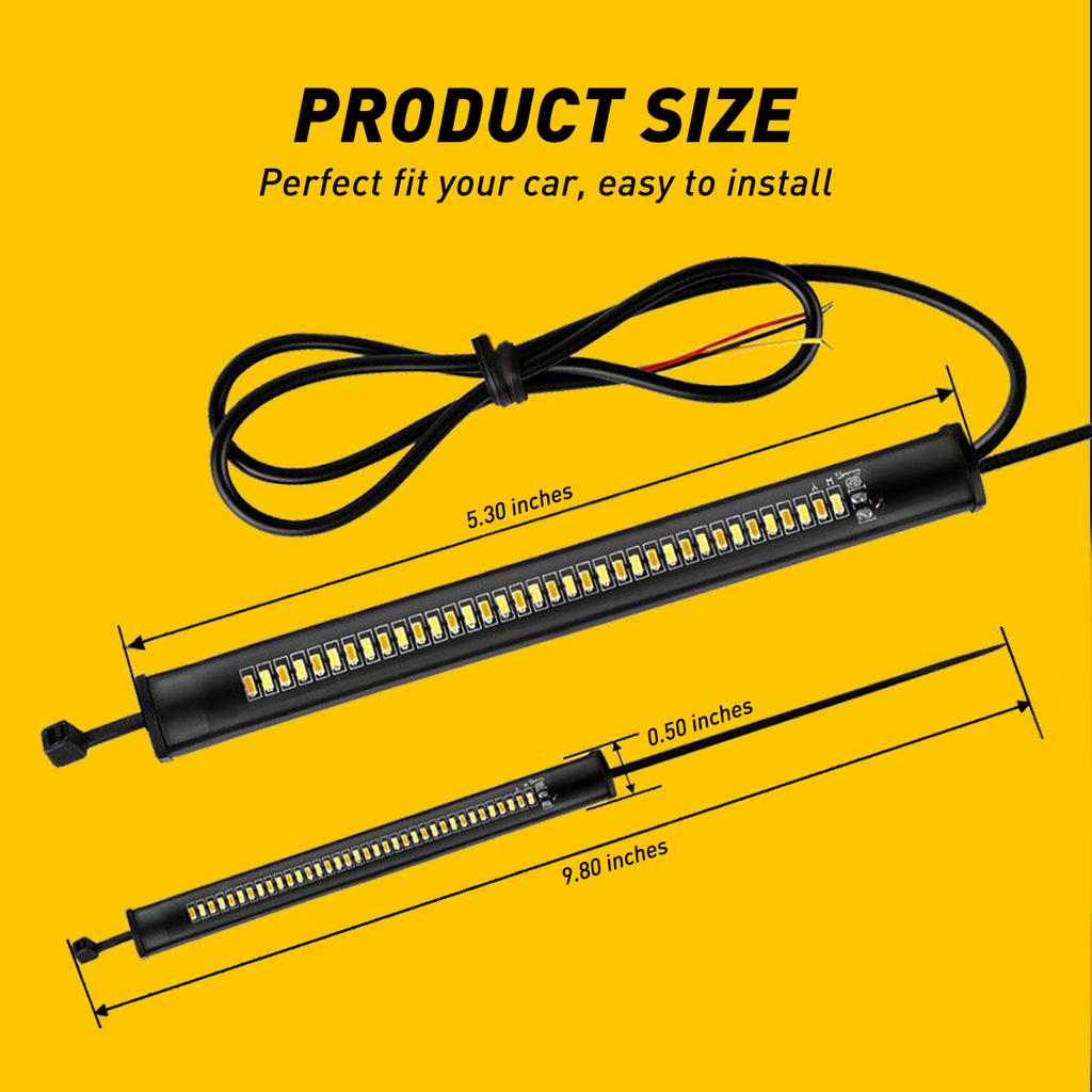 2Pcs Universal LED Motorcycle Turn Signal Light Motorbike Lamp Indicators Light Super Bright Amber White Motorcycle Accessories