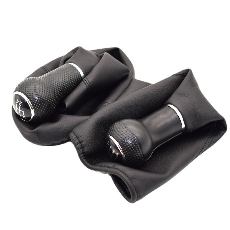 For Seat Ibiza 2002 2003 2004 2005 2006 2007 2008 2009 2010 Car-Styling 5 Speed Gear Stick Shift Knob with PU Leather Boot