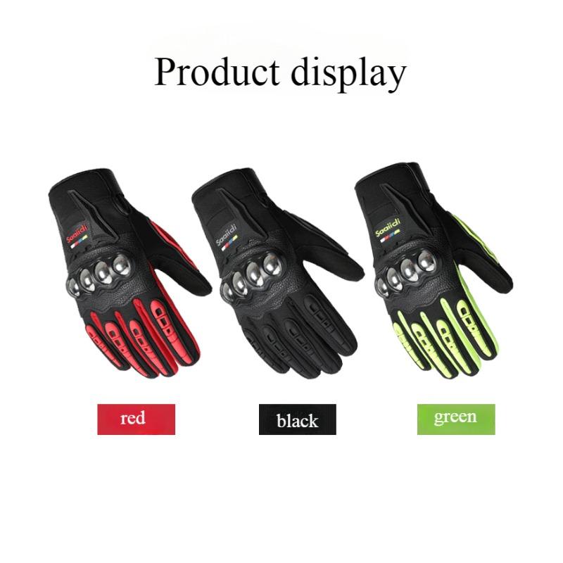 Winter Motorcycle Gloves for Men and Women, Touch Screen, Anti-slip, Anti-fall, Anti-splash, Windproof, Motorcycle Warm Gloves