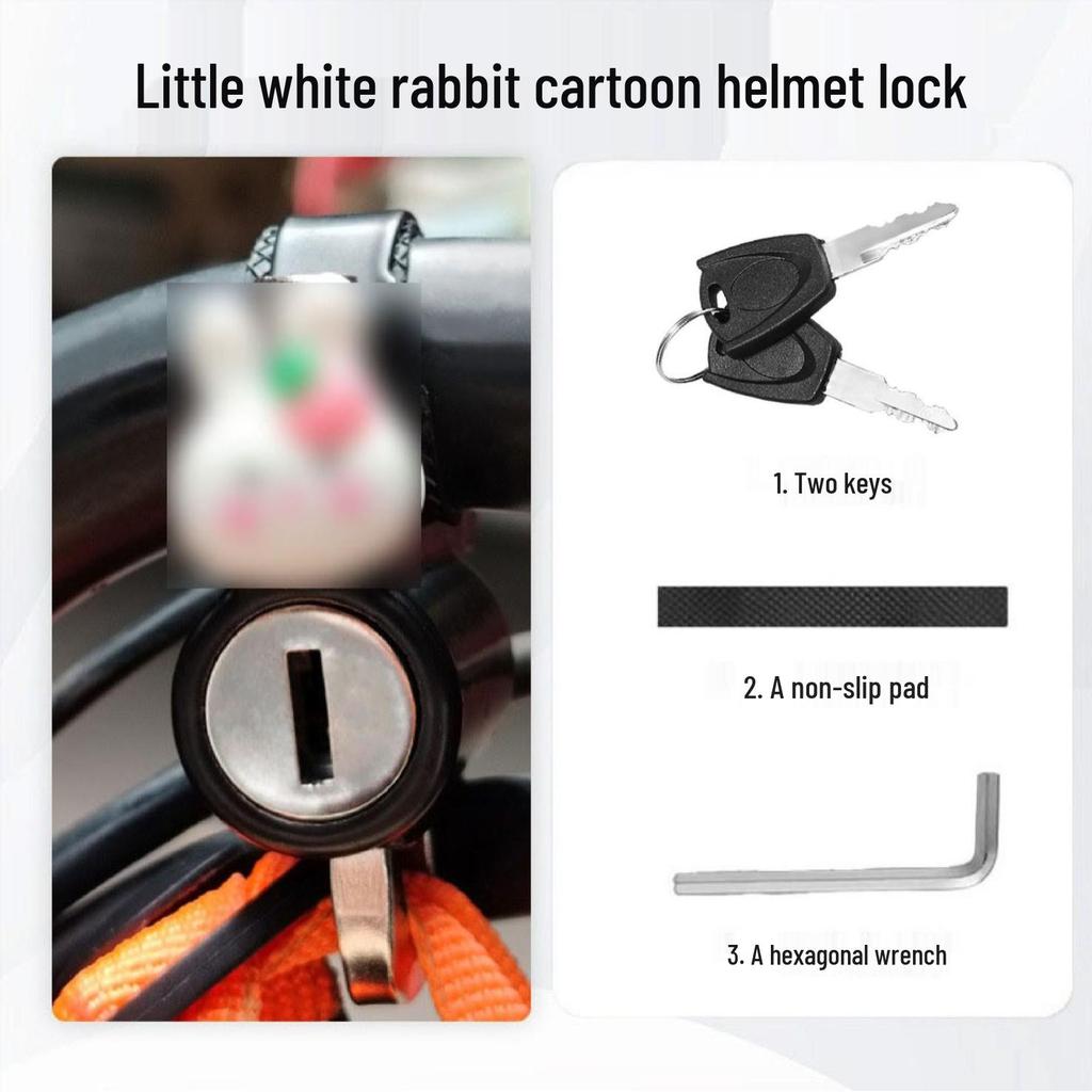 Universal Anti-theft Helmet Lock for Electric Vehicles and Bicycles