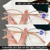 Fashionable Ultra Light Half Frame Reading Glasses for Women, High-definition Anti Blue Light Reading Glasses for Presbyopia