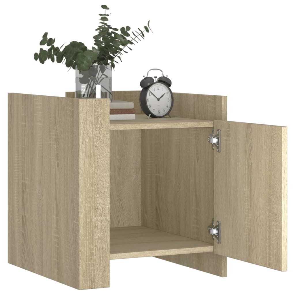 Nightstand Sonoma Oak 45x50x50 cm Particleboard