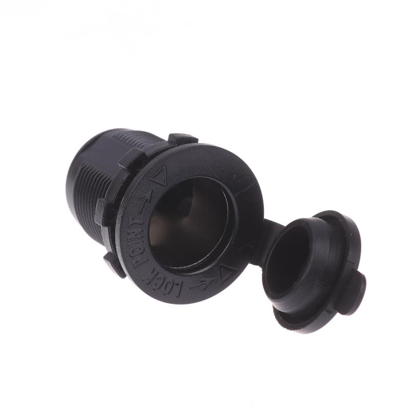 1Pcs Waterproof Plug Socket For Car Truck Motobike Boats Marine Atv 12/24V Car Cigarette Lighter Socket With Fuse And 60Cm Cable