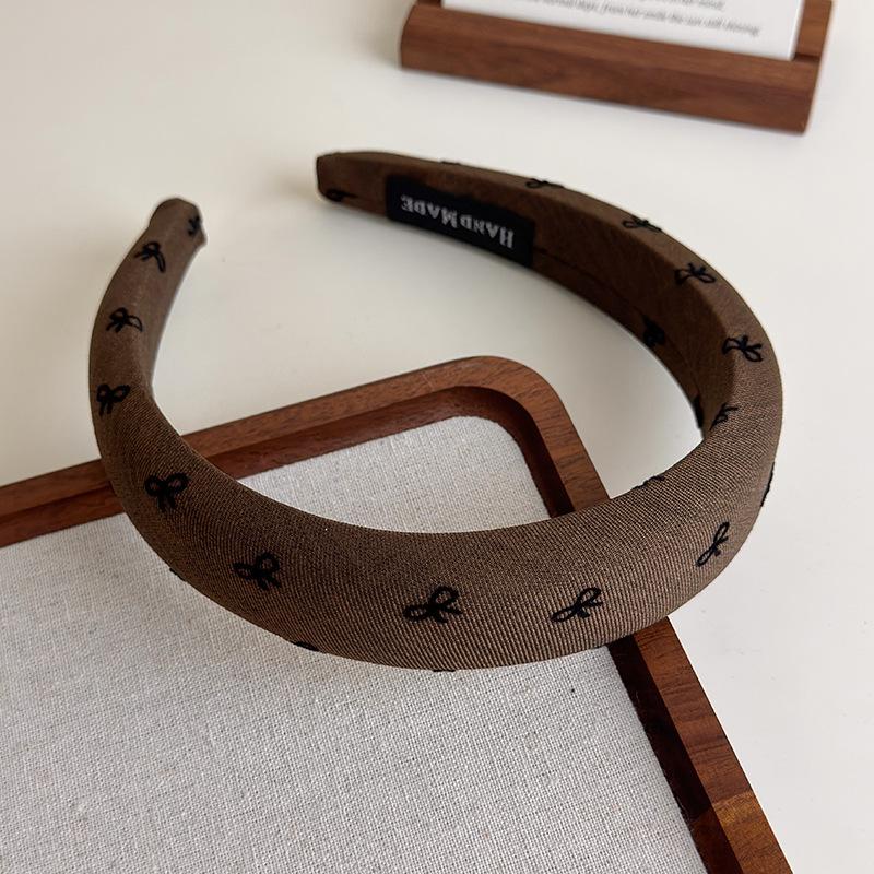 Polka Dot Hair Bands for Women Floral Print Hair Hoop Headbands Sweet Girls Plaid Hairband Hair Accessories Headwear Headdress