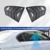 For BMW 5 Series F10 525i 530i 2011-2017 2Pcs Car Rear Window Side Louver Shutter Cover Vent Scoop Blinds Trim Spoiler