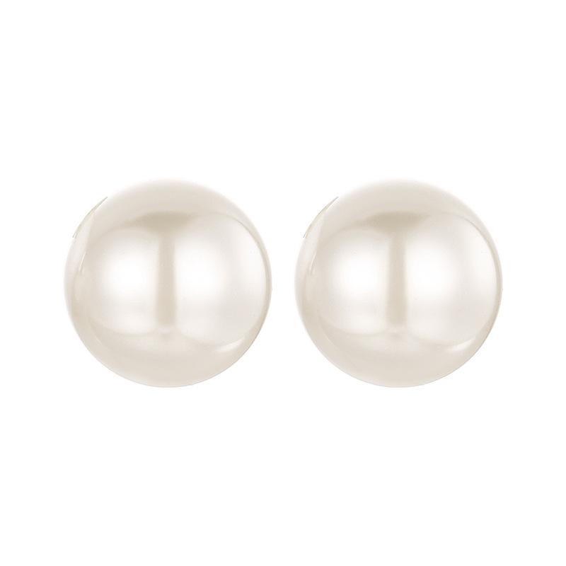 Pearl Set, Necklace, Stud Earrings, Eight-Figure Buckle Stacked, Double Chain Women'S Earrings.