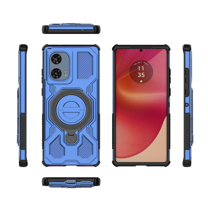For Motorola Edge 50 Fusion Case Cover Holder Magnetic Wireless Charging Protective Phone Cases On Moto Edge 50 Fusion Funda