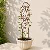 Innenrankhilfe für Kletterpflanzen Metall Damen Kleines Spalier, Künstlerische Weibliche Körperform Pflanzen Dekorative Gartenstecker Topfpflanzen Spalier,