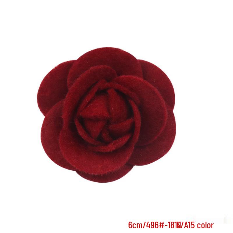 Non-Woven Camellia Flower Hair Clips: Elegant DIY Accessories for Jewelry and Clothing.