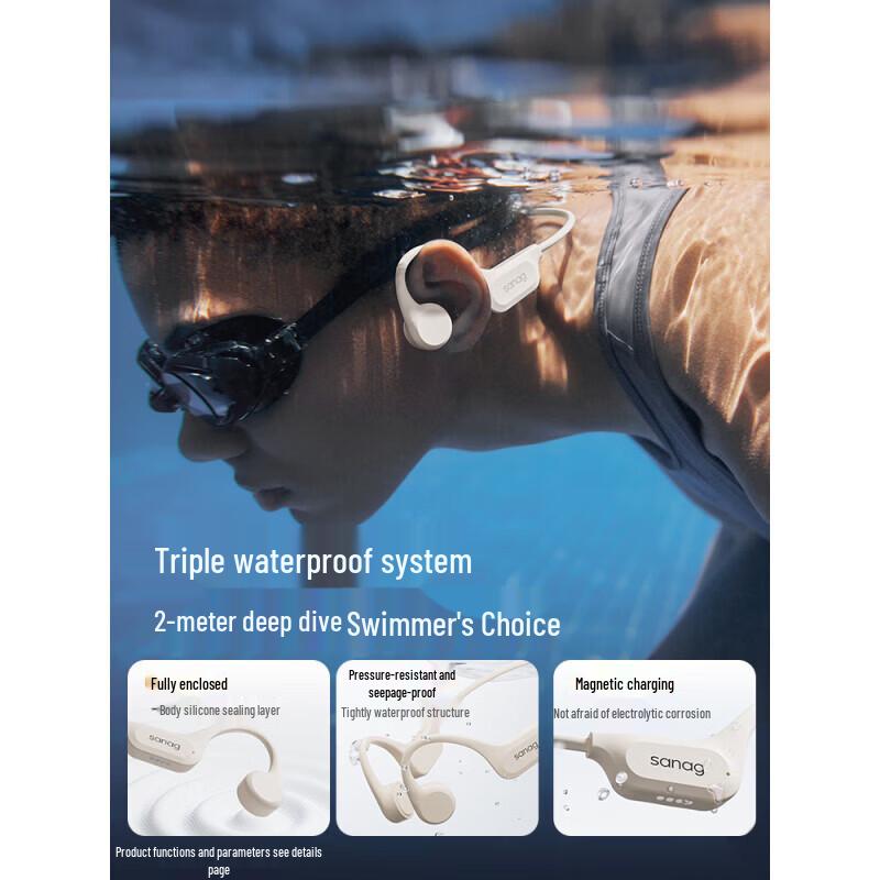 SANAG B60S Pro Max Bone Conduction Swimming Headphones