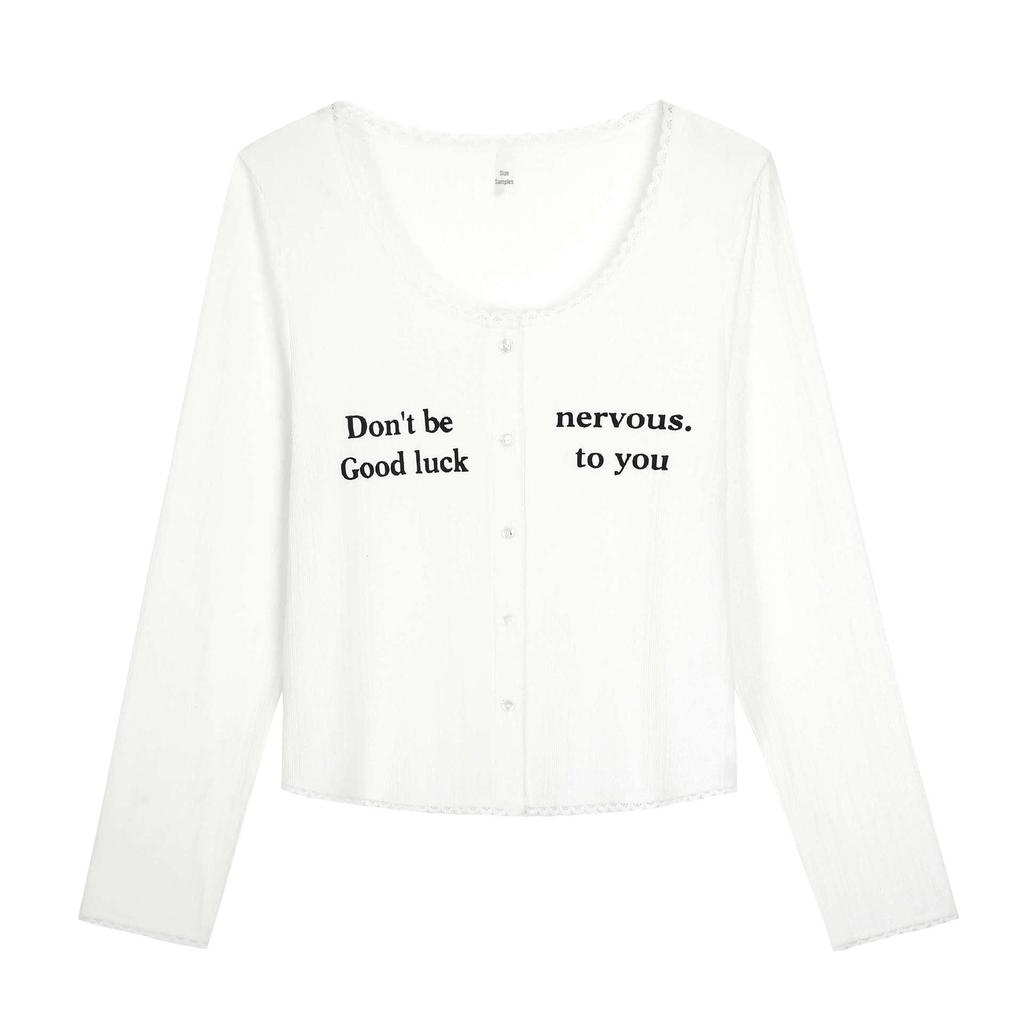 Autumn Floral Lace Trim U-Neck Plus Size Slimming Knitted Top for Women