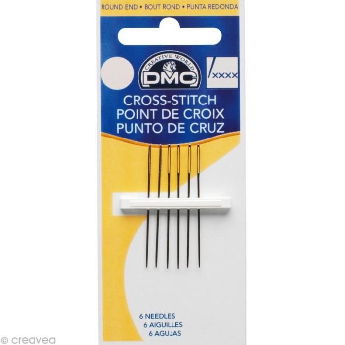 MegaCrea Bordurnaalden - Kruissteek - Maat 24 - 6 Stuks - Dmc