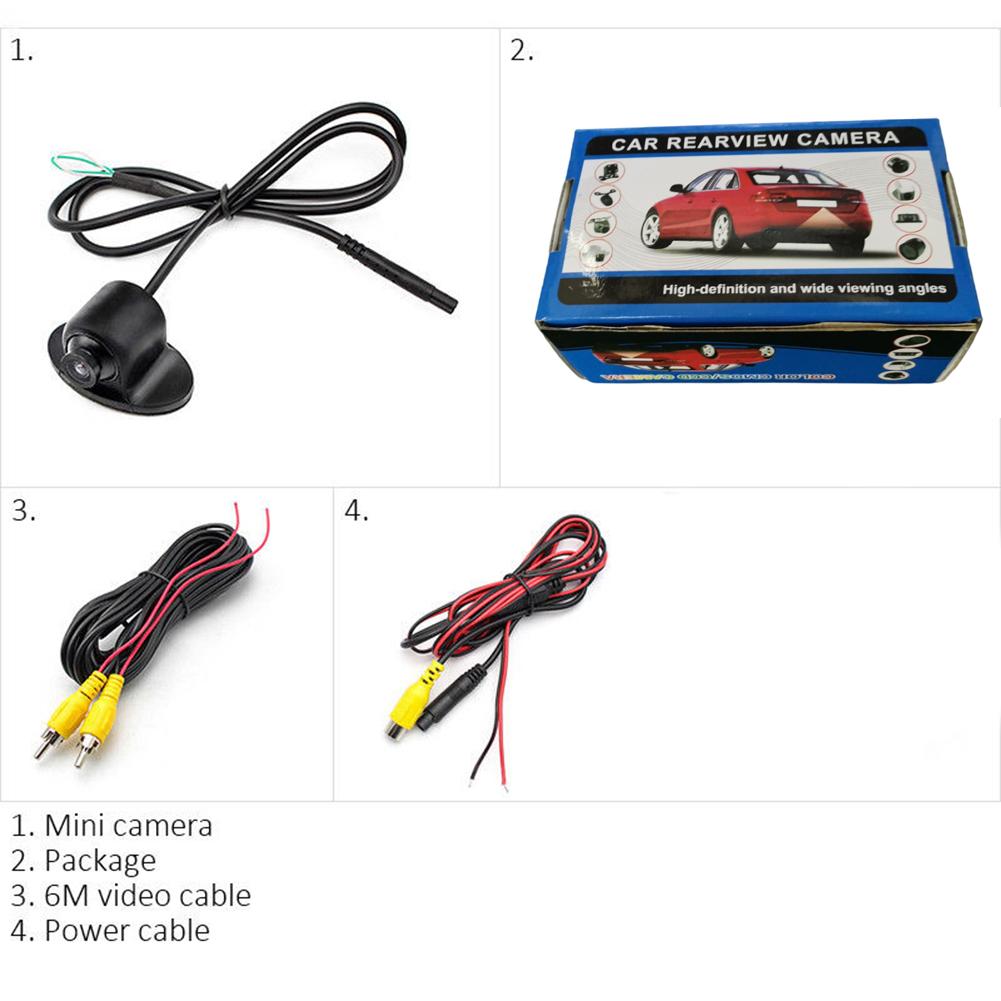 12V Mini CCD Coms HD Night Vision 360 degrees  Car Rear Front Side View Backup Camera