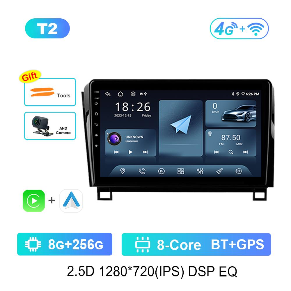 Car Radio Multimedia Player 10 Inch Android OS GPS for Toyota Tundra XK50 2007 - 2013 WiFi 4G IPS Screen Auto Tools Cooling Fan