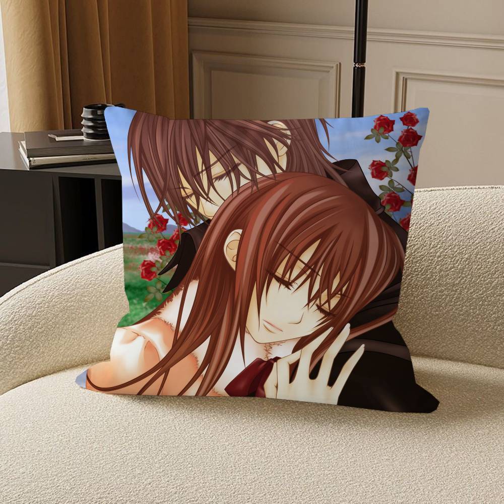A-Animation V-Vampire Knight Cushion Cover Car Throw Pillow Case For Sofa Car Christmas Gift 40x40cm 45x45cm
