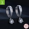 50 Points Moissanite Ear Buckle Women, Simple And High-End S925 Sterling Silver Earrings Earrings Mse040