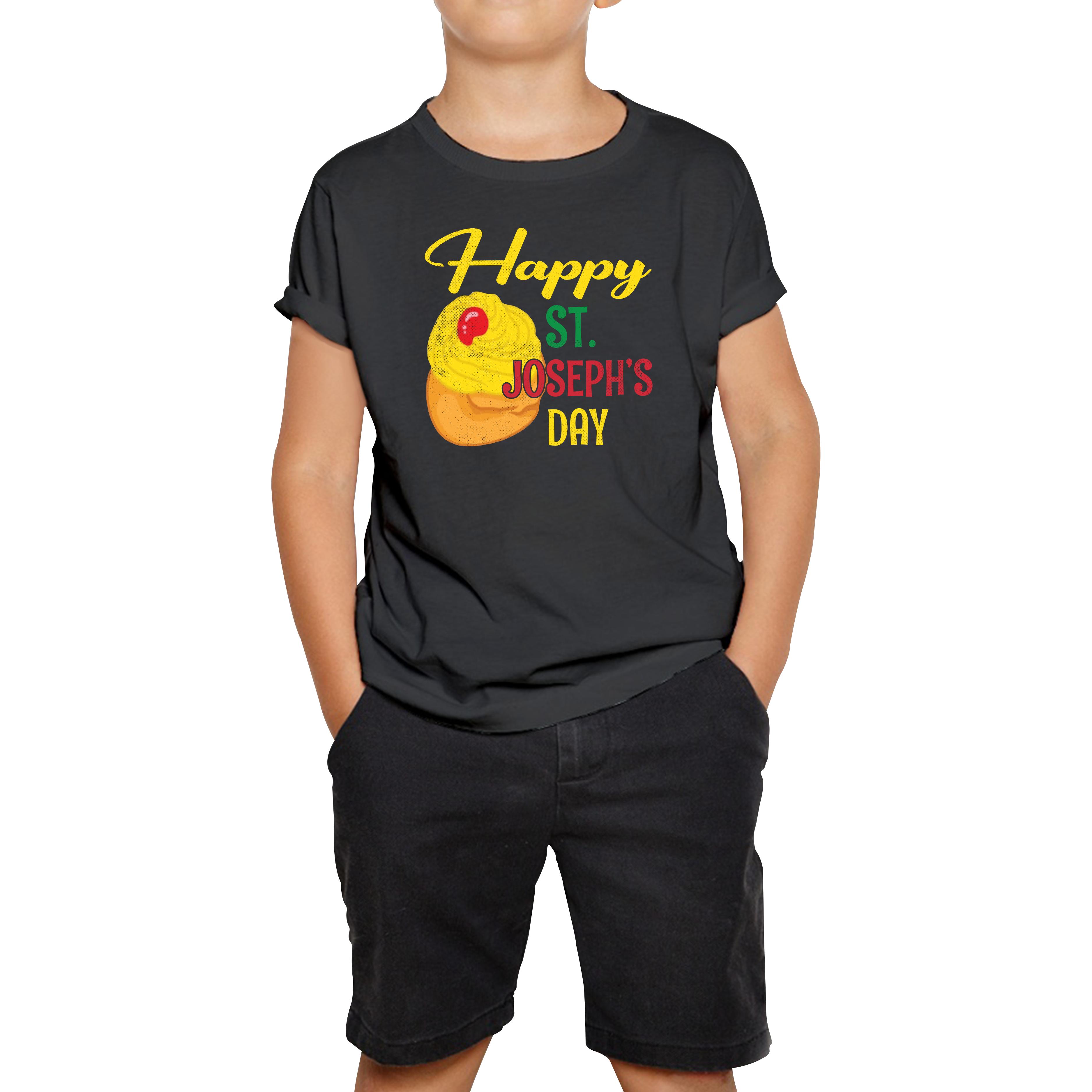 

Happy St. Joseph s Day Saint Joseph Pray For Us Traditional Catholic Kids Tee 160
