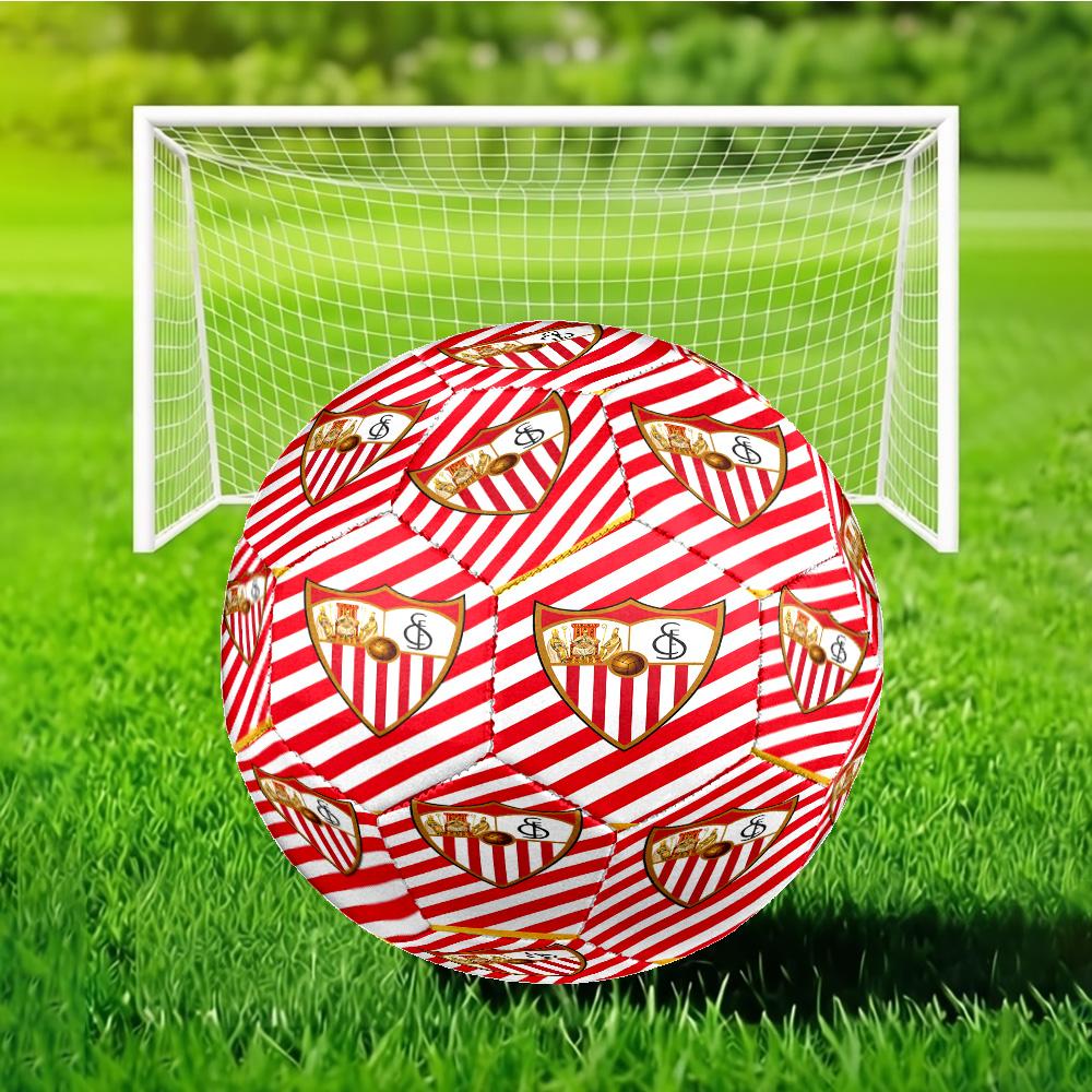 Sevilla Fc Europa League Soccer Ball Size 5 Soccer Ball, Machine-stitched, Soft and Comfortable, Suitable for Training and Matches Fan Gift