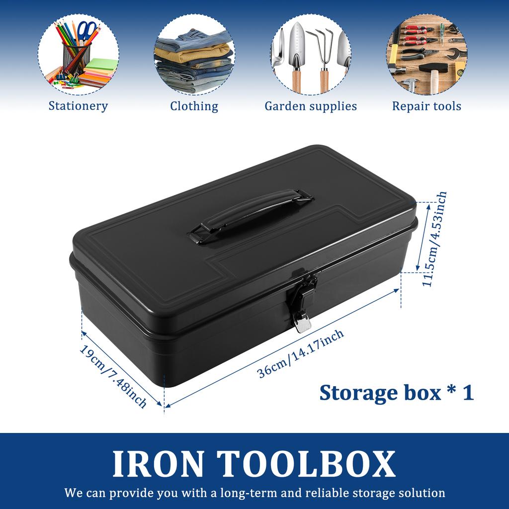 Iron Carrying Case Tool Box Hardware Tool Box Organizer Multifunctional Metal Tool Box Electrician Carpenter Workshop Suitcase