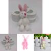 Niedliches 7,5 cm großes Mini-Kaninchen-Plüschtier, perfekt als Hochzeitsgeschenk oder Mitbringsel.