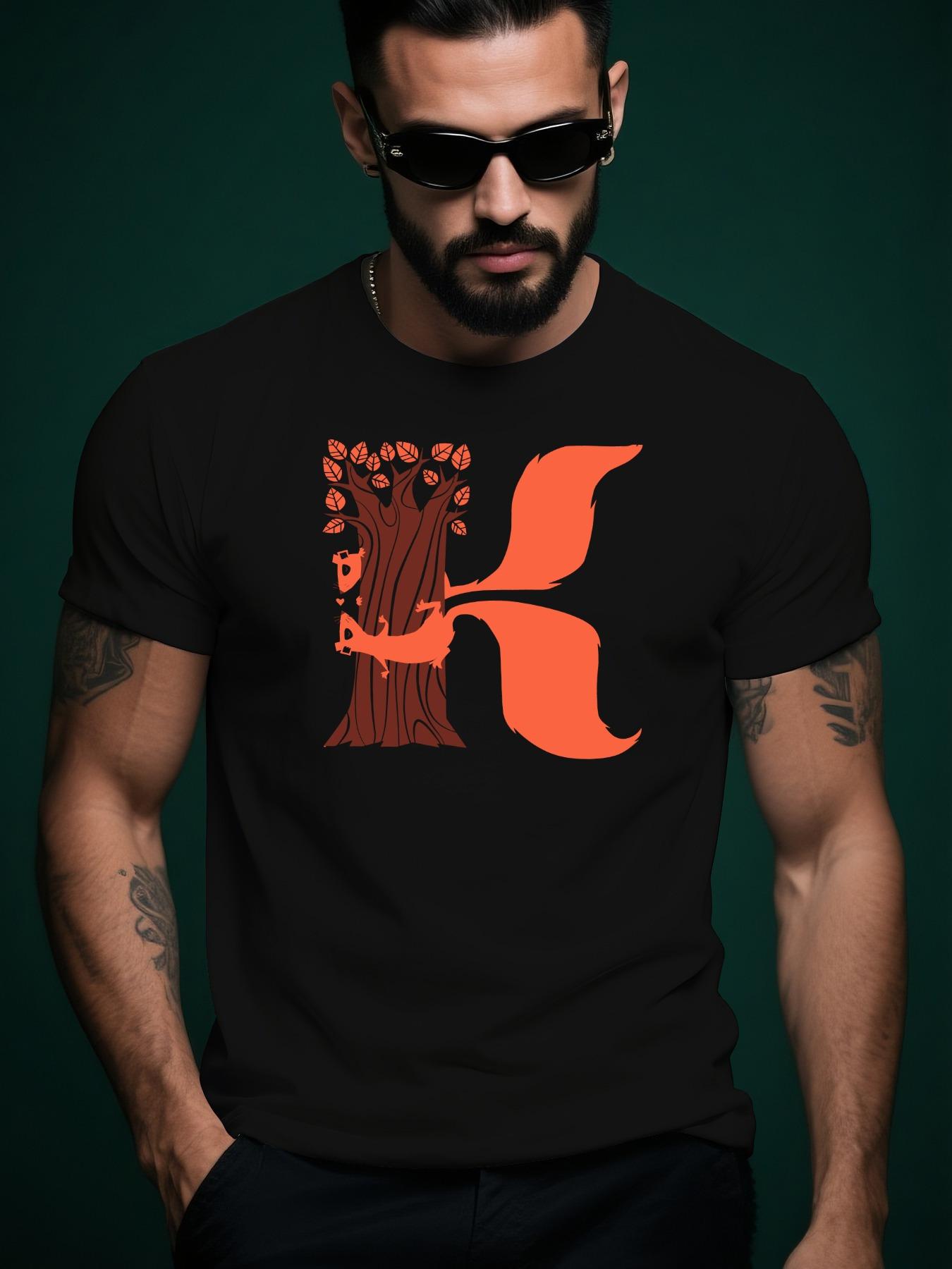 Short Sleeve Tshirt with Tree Ring Graphic Design - Light... XXL